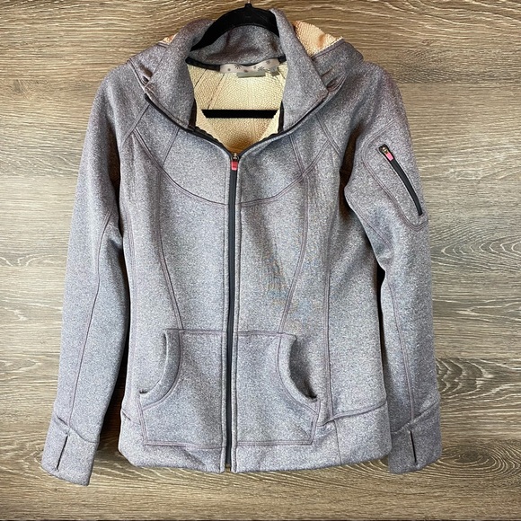 Athleta Jackets & Blazers - Athleta Grey Zip Up Hoodie Jacket